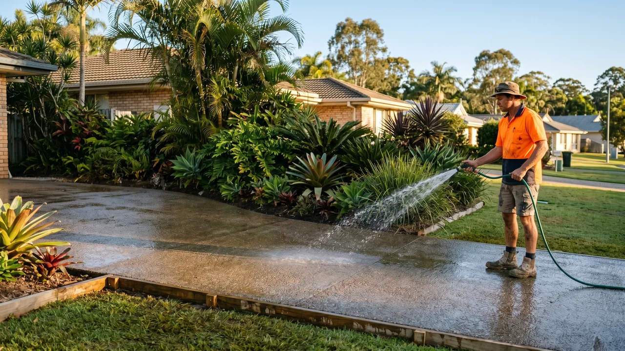 Is there a best time of year to pour concrete in Brisbane? in Bulimba