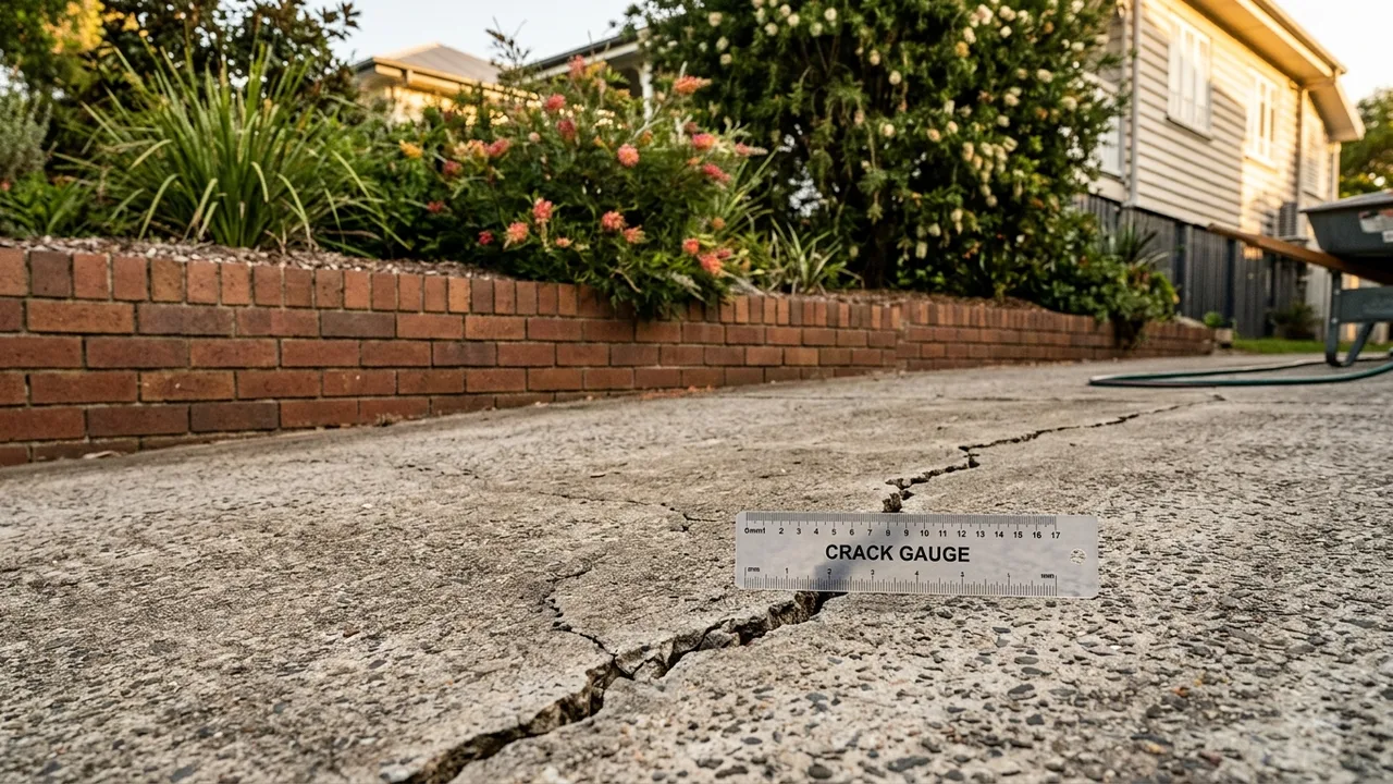 Brisbane concreting detail relevant to "Why does concrete crack and when is it actually a problem?"