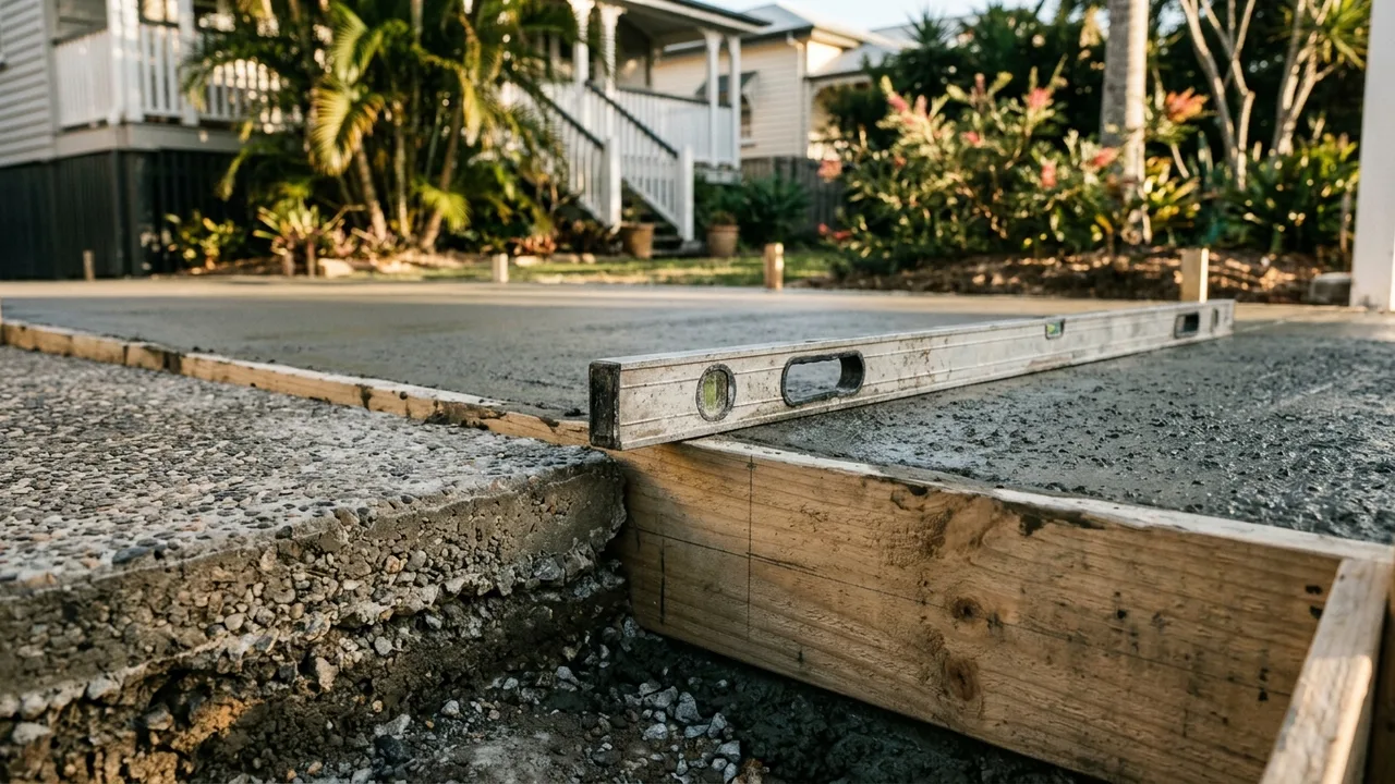 Brisbane concreting detail relevant to "Does slab thickness really matter for a residential job?"