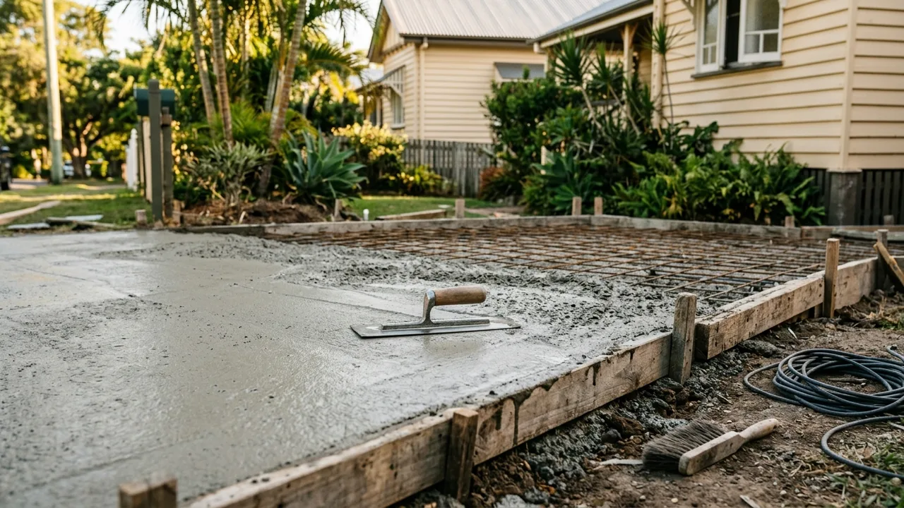 Brisbane concreting detail relevant to "What actually drives the cost of concreting jobs in Brisbane's Inner East?"