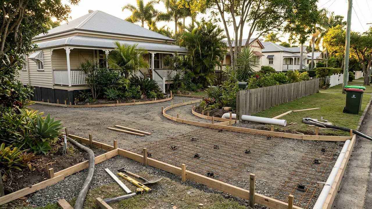 Brisbane concreting context shot for "Do you need council approval for concreting work in Brisbane City?"
