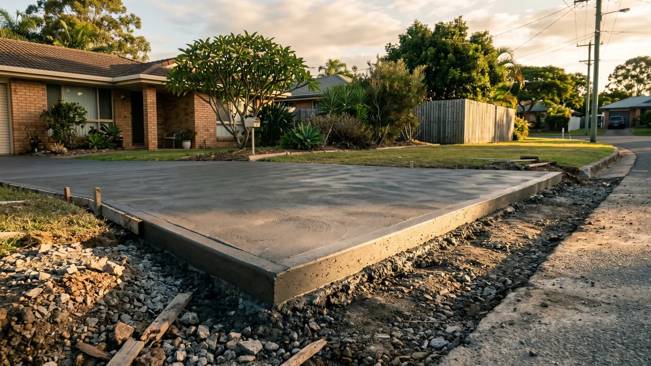 Can you concrete a driveway yourself, or is it a job for a professional? in Bulimba