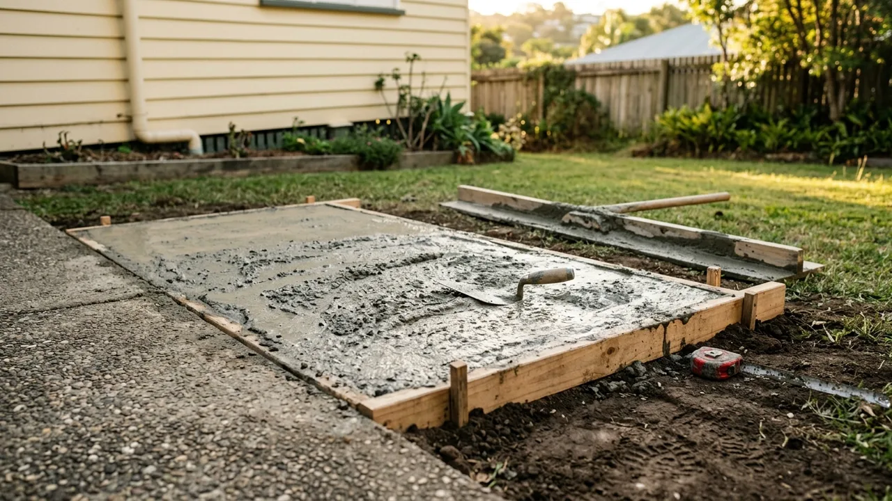 Brisbane concreting detail relevant to "Can You Lay Concrete Yourself, or Is It Always a Job for a Pro?"