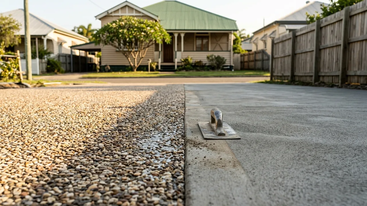 Brisbane concreting detail relevant to "Exposed aggregate or plain concrete: which suits Bulimba homes better?"