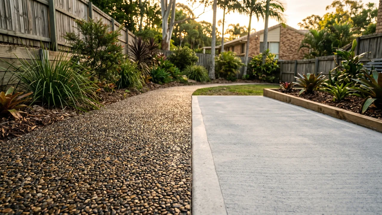 Exposed aggregate or plain concrete: which finish suits your Brisbane home? in Bulimba