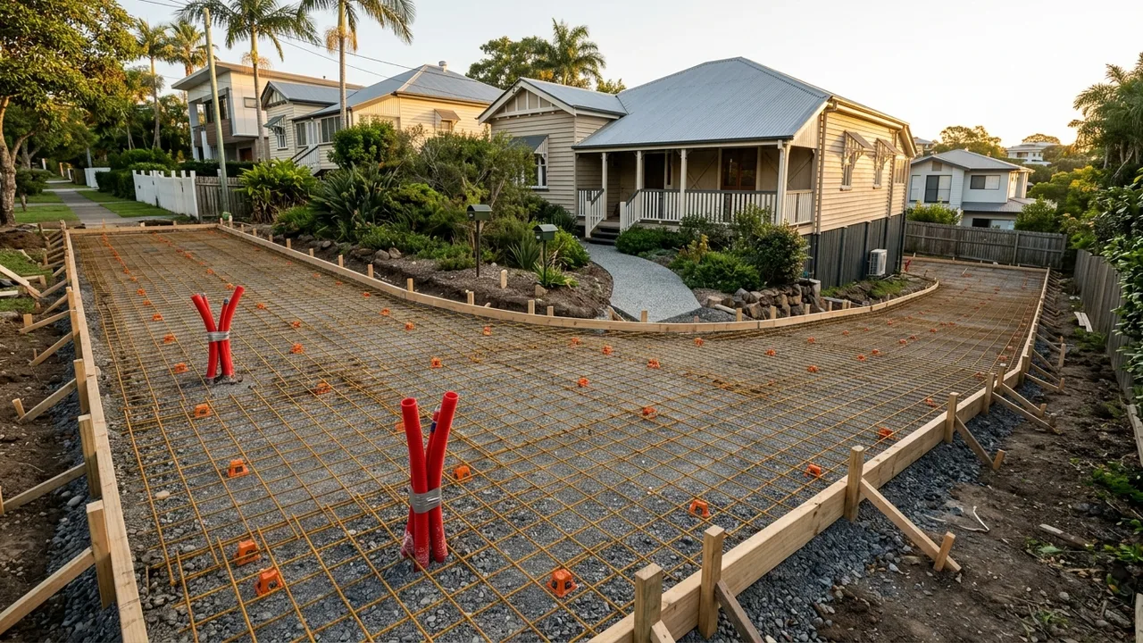 Brisbane concreting context shot for "What Should a Concreter Actually Do Before They Pour?"