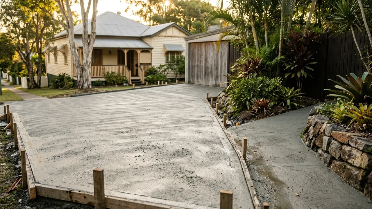 Brisbane concreting detail relevant to "How long before you can use new concrete in Brisbane's climate?"
