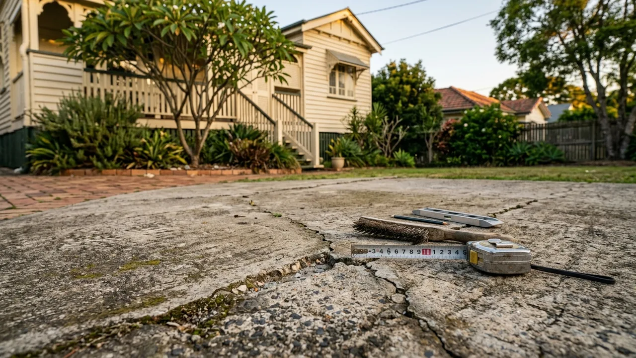 Brisbane concreting detail relevant to "How do you know when a concrete driveway actually needs replacing?"