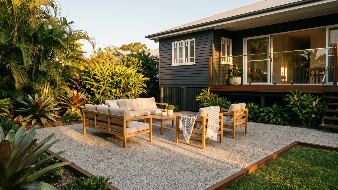 Concrete Entertaining Areas Bulimba in Bulimba